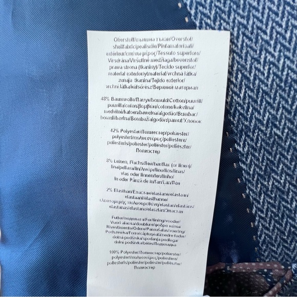 Pierre Cardin Men’s Lightweight Semi Fitted Sport Coat Blazer Jacket Blue Sz 50 - Picture 12 of 12